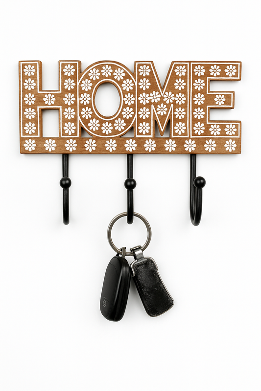 WOODEN KEY AND CLOTHES HANGER